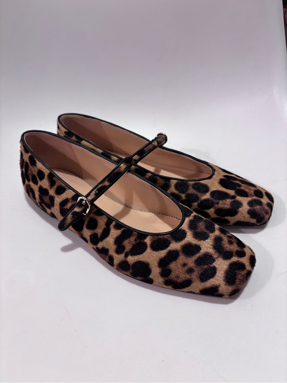 J. Crew Leopard Print Calf Hair Ballet Flats Balletcore